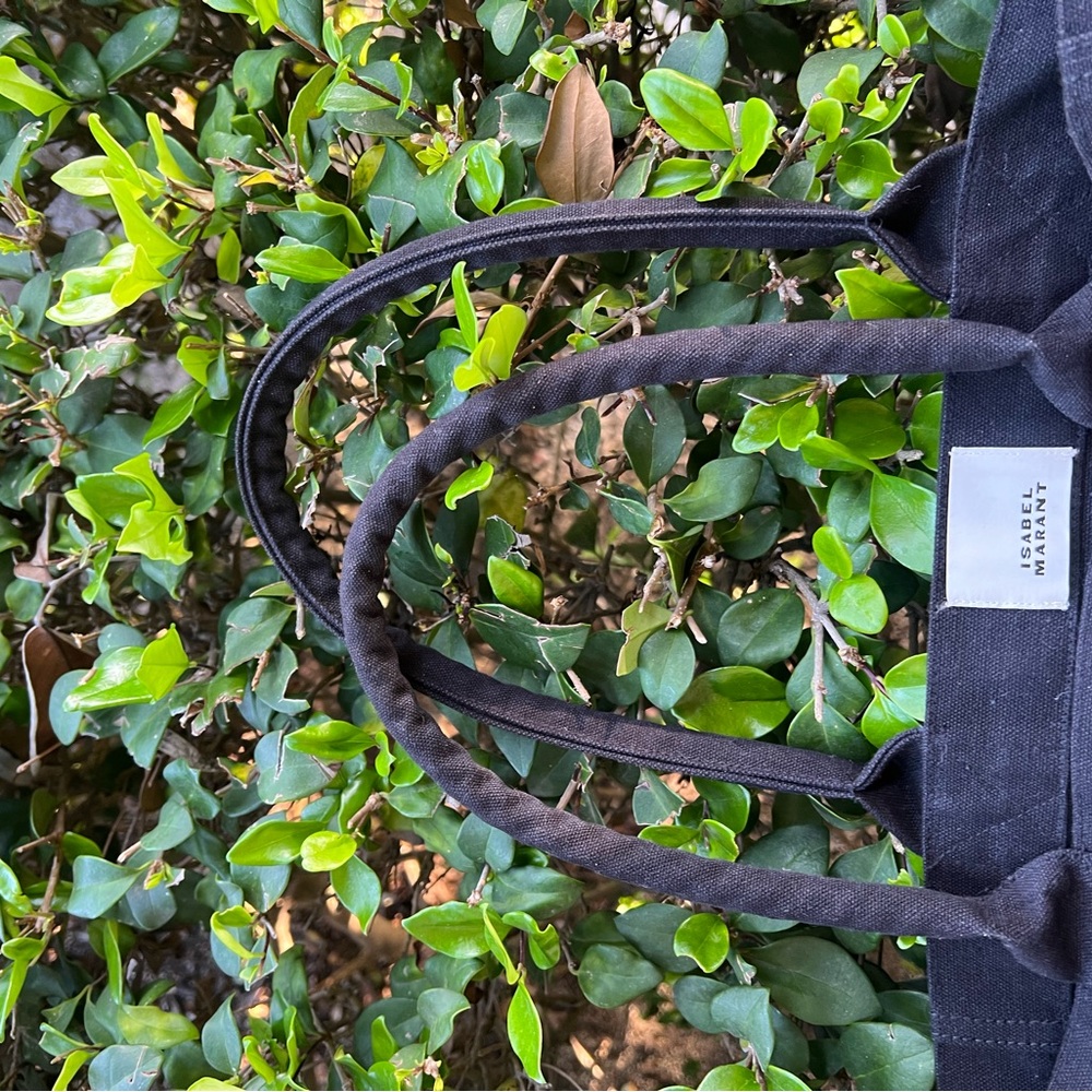 Isabel Marant Black Tote with Multicolor Logo - Picture 4 of 14